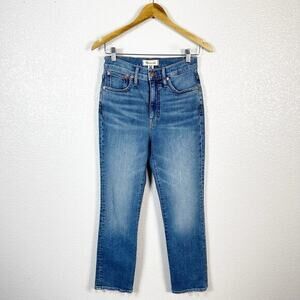 Madewell‎ Womens Slim Demi-Boot Jeans in Northaven Wash Size 25